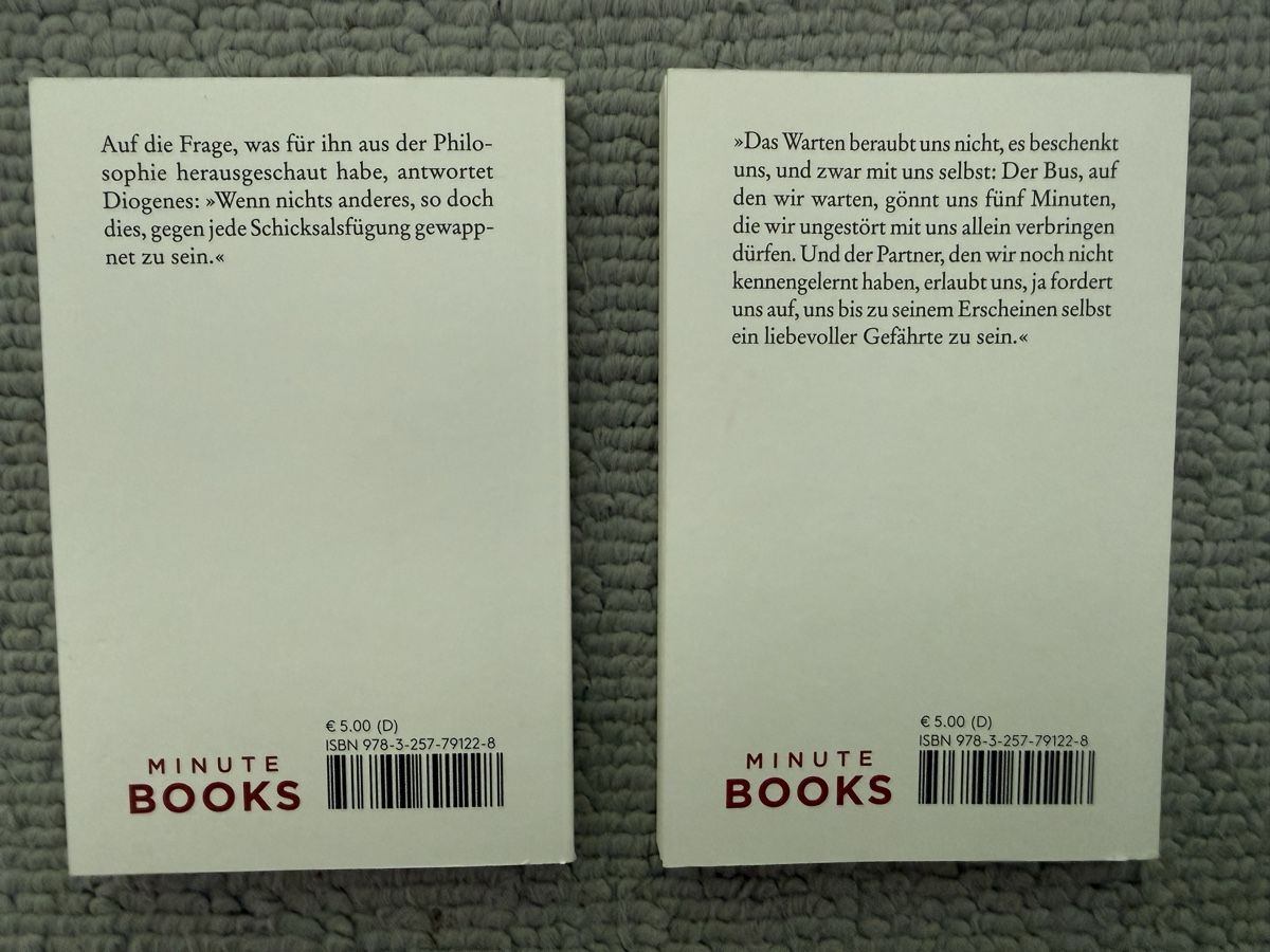 Bücher: //Diogenes: Denken mit Diogenes & Warten, 2 Bücher// – Gebraucht aus Birmenstorf AG von Pat_roll 1