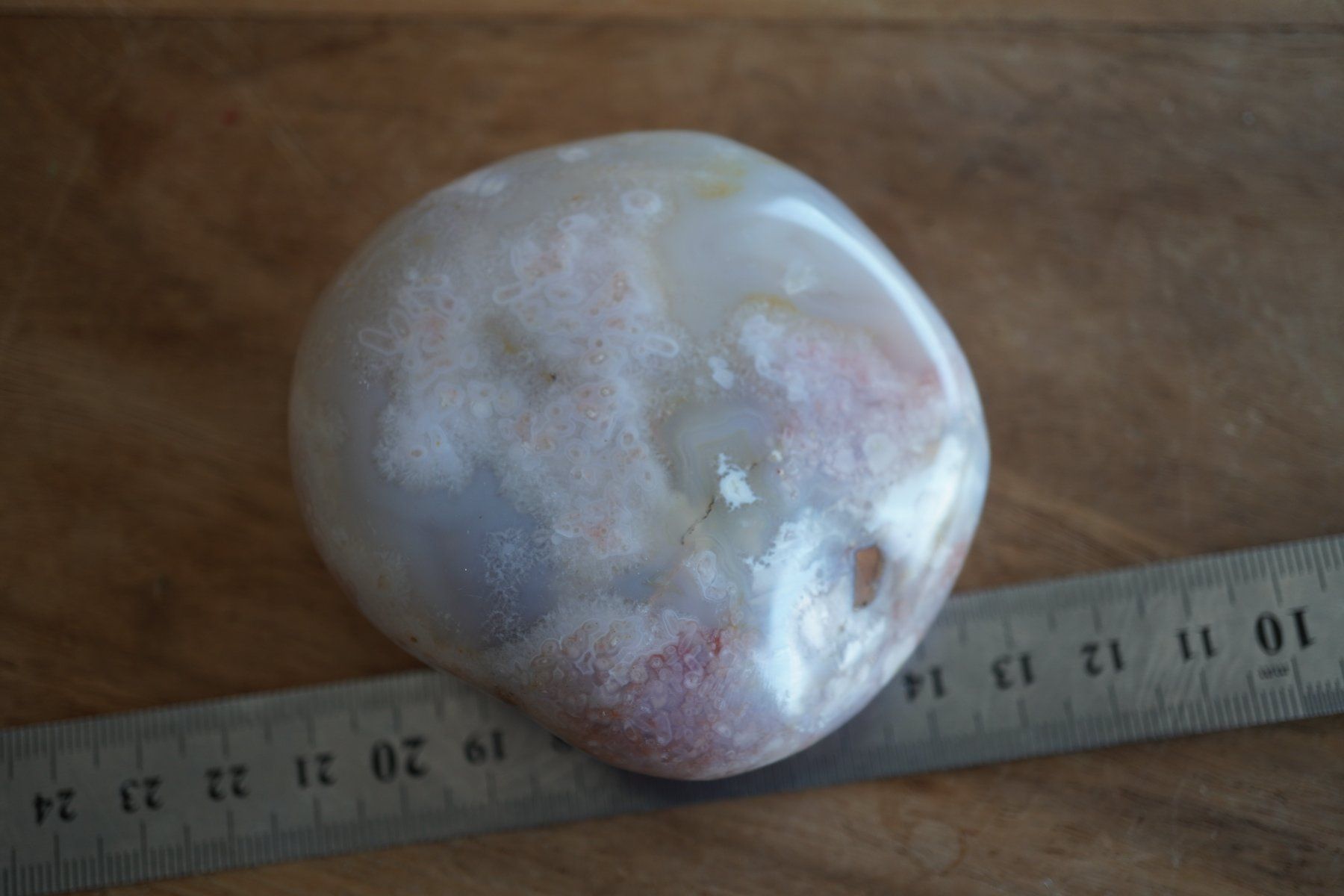 Minerali & Pietre curative: Chalcedon Achat Jumbo Trommelstein  8cm x 7cm – Nuovo e nell'imballaggio originale da Eschenbach SG venduto da topstone 6
