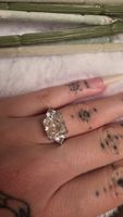 Silber Ring mit rosa Stein