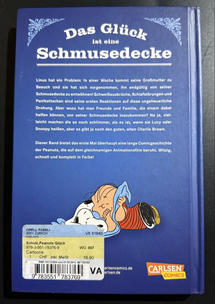 Fumetti: Comic Die Peanuts Das Glück ist eine Schmusedecke – Usato da Thalwil venduto da MB-7 1