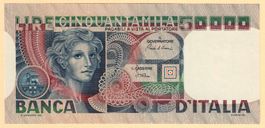 Italien, 50000 Lire Donna 11.04. 1980 DA-V