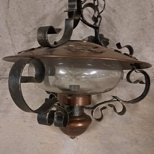 Lampadari & plafoniere: Grosse Schmiedeisenlampe massiv – Usato da Maur venduto da bolliger4you