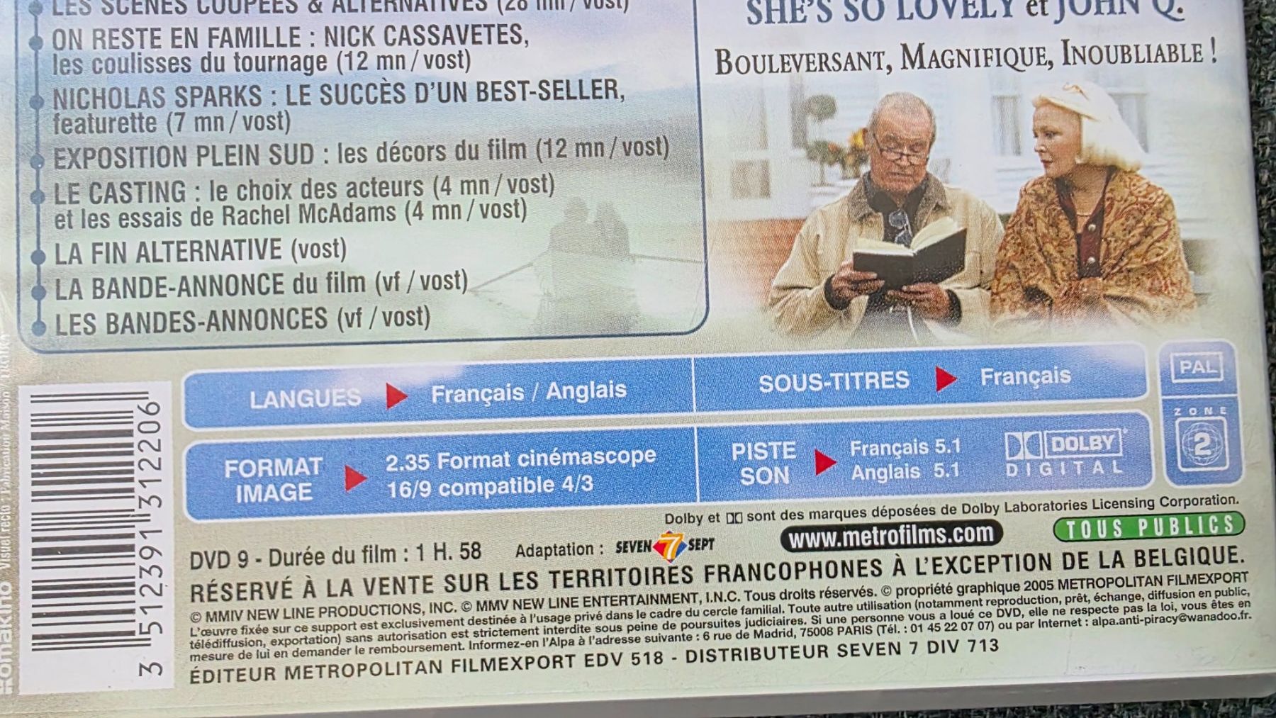 Tutti i DVDs: N'oublie Jamais - Edition Prestige – Usato da Bionnens venduto da Meg011 2