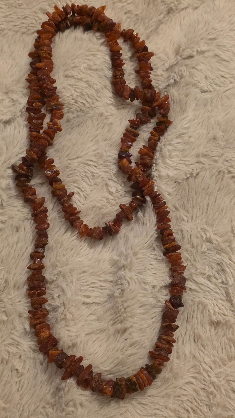 Catenine: Bernstein Kette lang – Usato da Wittenbach venduto da rose_rosi