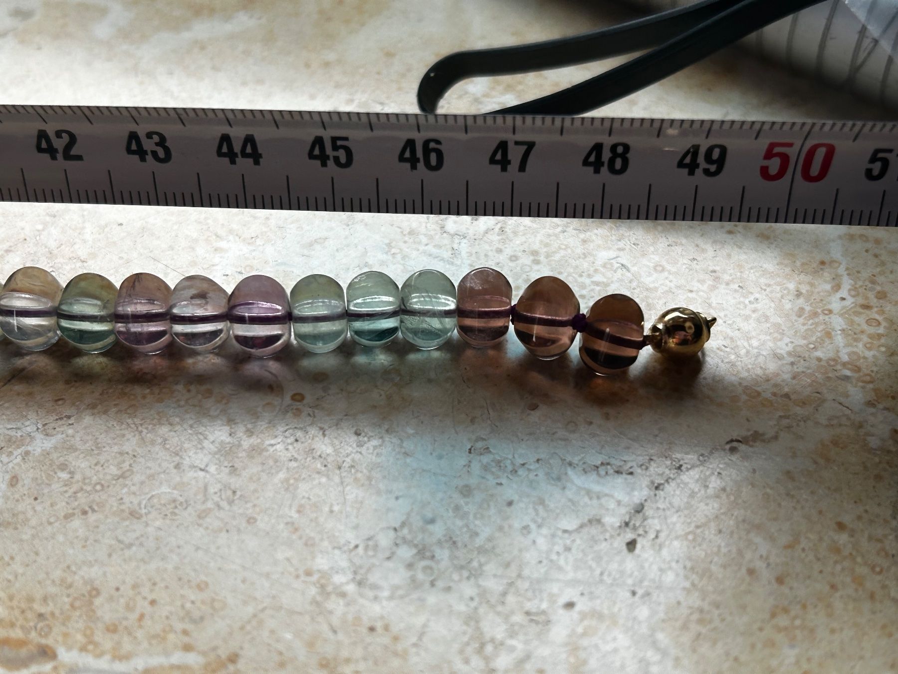 Ketten: Halskette Amethyst & Jadeit + Goldverschluss 750 – Gebraucht aus Dittingen von Bijoubelle 8