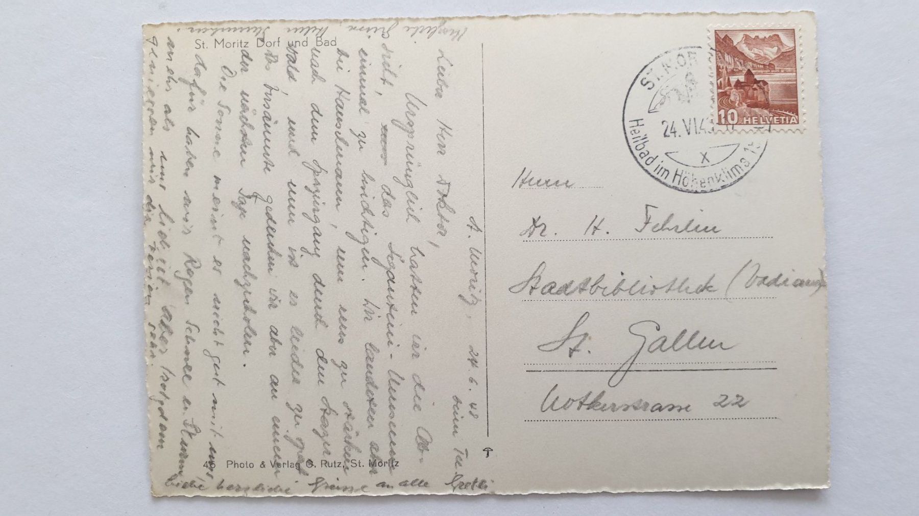 Cartoline postali: St.Moritz, Oberengadin, Graubünden. 2 Ansichtskarten – Usato da Goldach venduto da armando_r 3