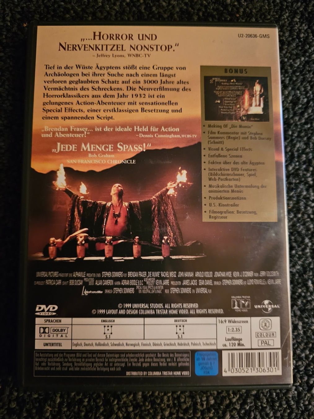 Tutti i DVDs: DIE MUMIE(13890) – Usato da Ruswil venduto da M71 1