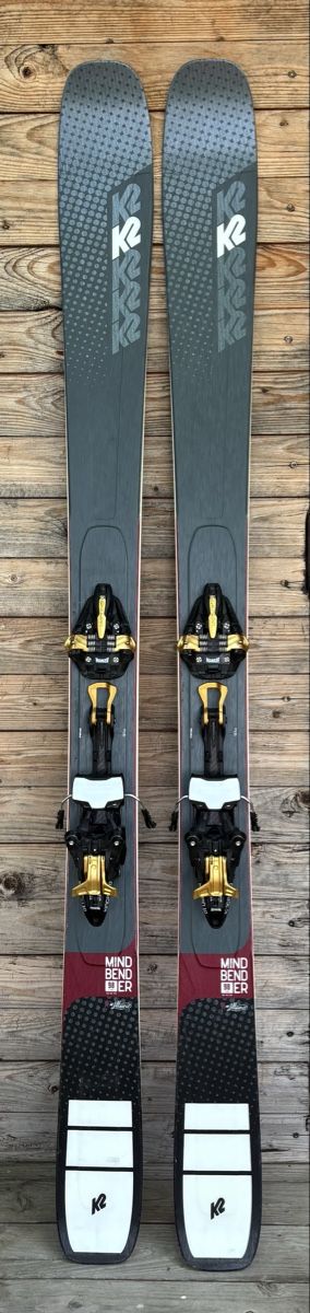 K2 Sci: K2 Mindbender 98 Ski mit Marker Kingpin – Usato da Serneus venduto da cabrinha84