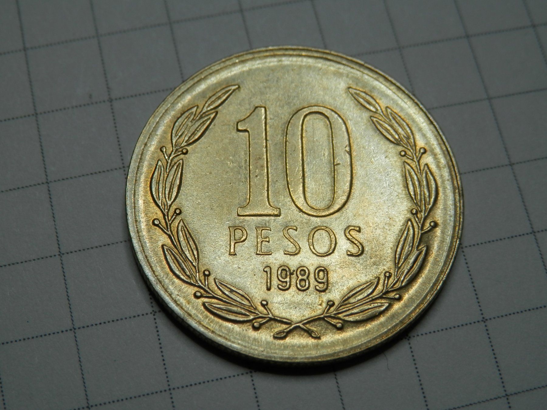 Alle Münzen: Chile 10 Pesos, 1989 – Gebraucht aus Weiach von weiach81 1