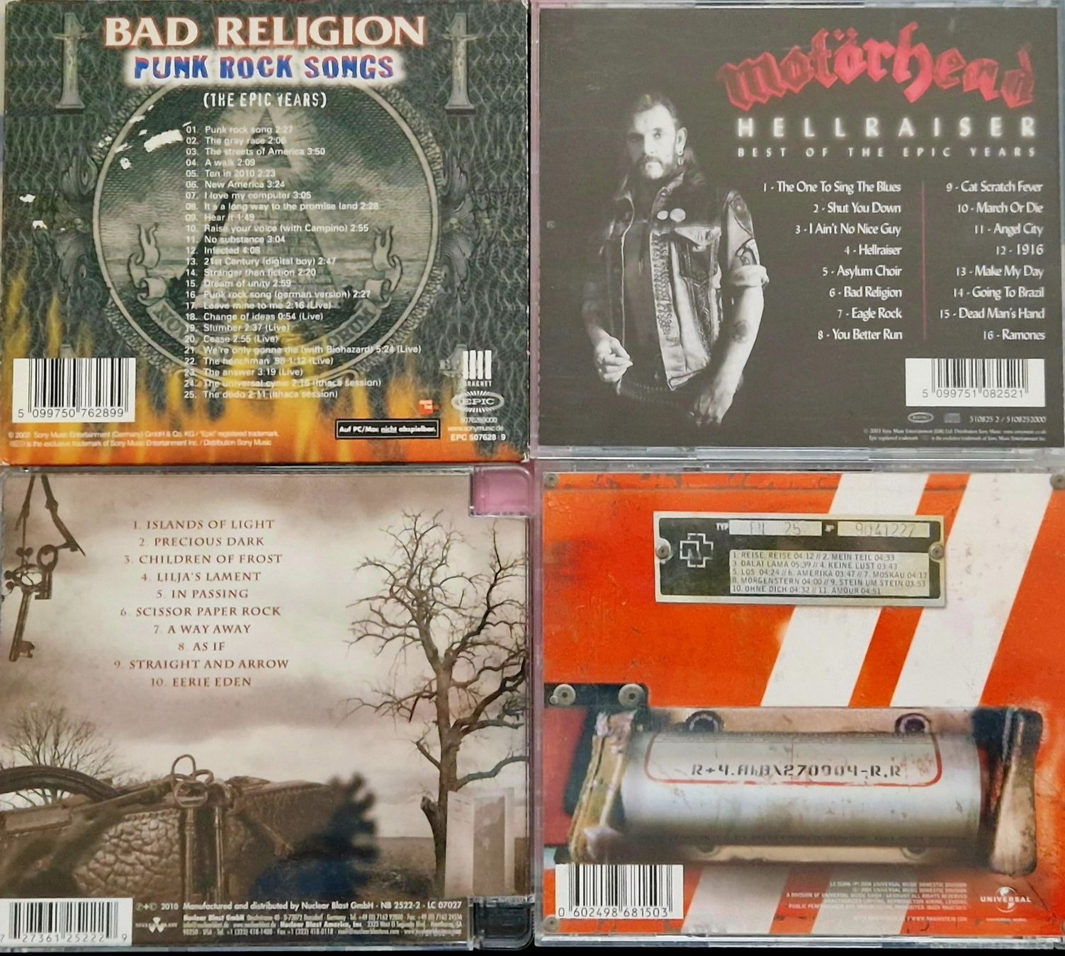 CD: Bad Religion-Rammstein-Morörhead-Hellraiser-4 CD – Usato da Rheinfelden venduto da Pit666 1
