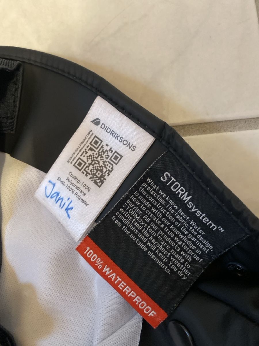 Completi: Didriksons Regenhose Kinder Gr. 80, schwarz – Usato da St. Gallen venduto da Msgoethe 1