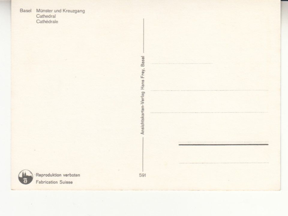 Cartes postales: Basel ca. 1970 – D'occasion à Bürglen TG par StampGraf 1