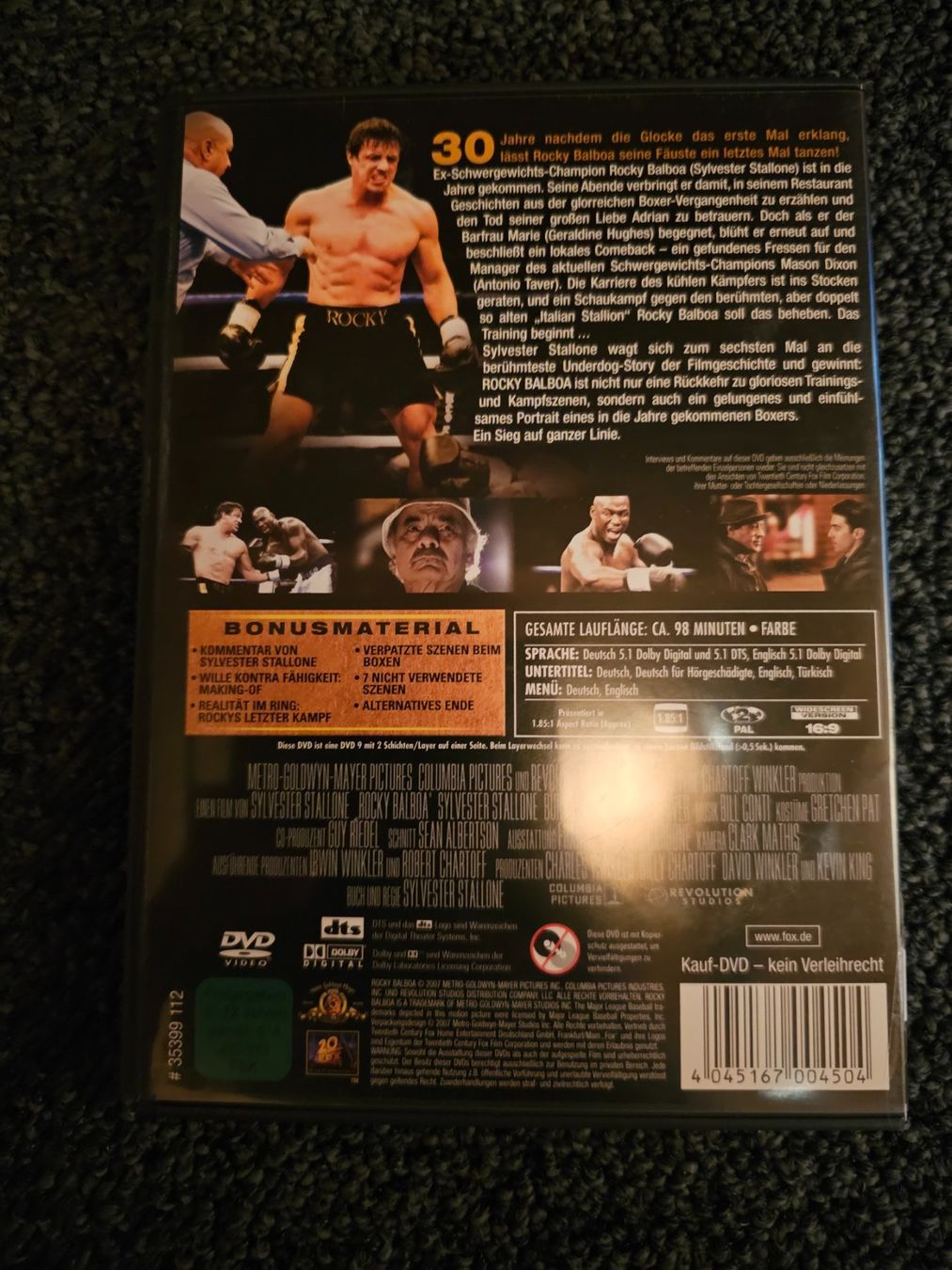 Tutti i DVDs: ROCKY BALBOA (13679) – Usato da Ruswil venduto da M71 1