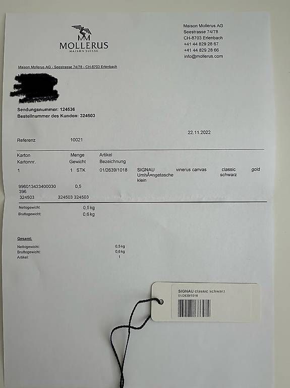 Maison Mollerus Borse da donna: Mollerus SIGNAU Tasche schwarz – Usato da Biel/Bienne venduto da joy108 3