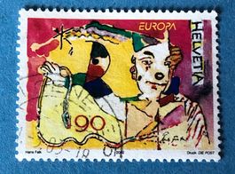 Nr. 1052 Clown mit Requisiten GESTEMPELT 2002   