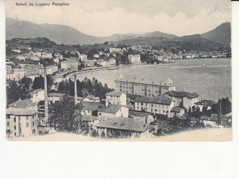 Cartoline postali: Lugano Paradiso 1909 – Usato da Bürglen TG venduto da StampGraf