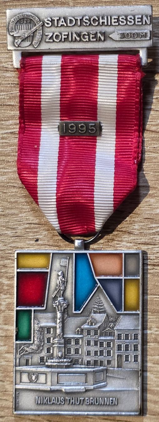 Medaillen: Stadtschiessen-Zofinguen Medaille 1995 – Gebraucht aus Rohrbach von lod_m58r