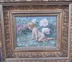 A.HERZOG (1862-1913)enfant et grenouille