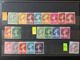 () Série complète Semeuses Préoblitérés Neufs **/* 1922