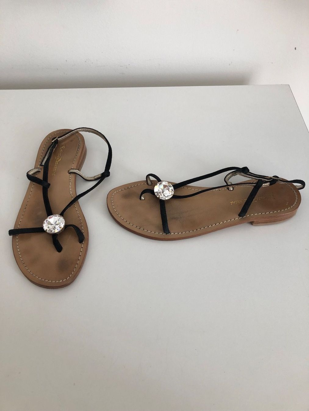 Damenschuhe: Vendo sandali gioiello n.39 neri USATI. – Gebraucht aus Mendrisio von cost.del