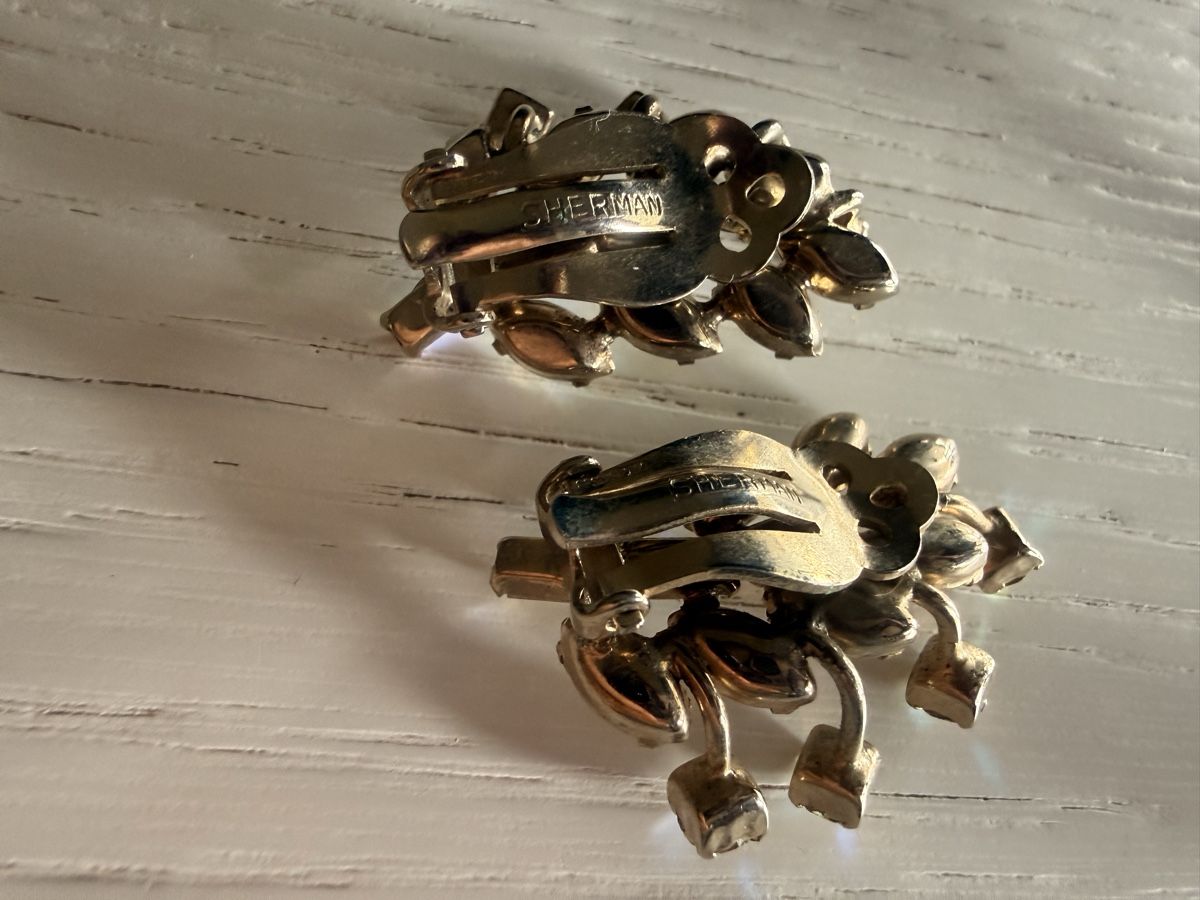 Ohrringe & -stecker: Orginal Vintage SHERMAN Ohrclips – Gebraucht aus La Conversion von angel-gini 3
