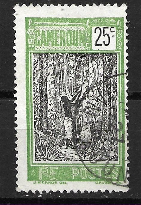 Tutti i francobolli: Kamerun 1925: Kautschukernte – Usato da Zürich venduto da Rainstamps