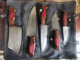 Damast chef knives