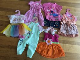 Baby Born Puppenkleider Set, verschiedene Kleider, gebraucht