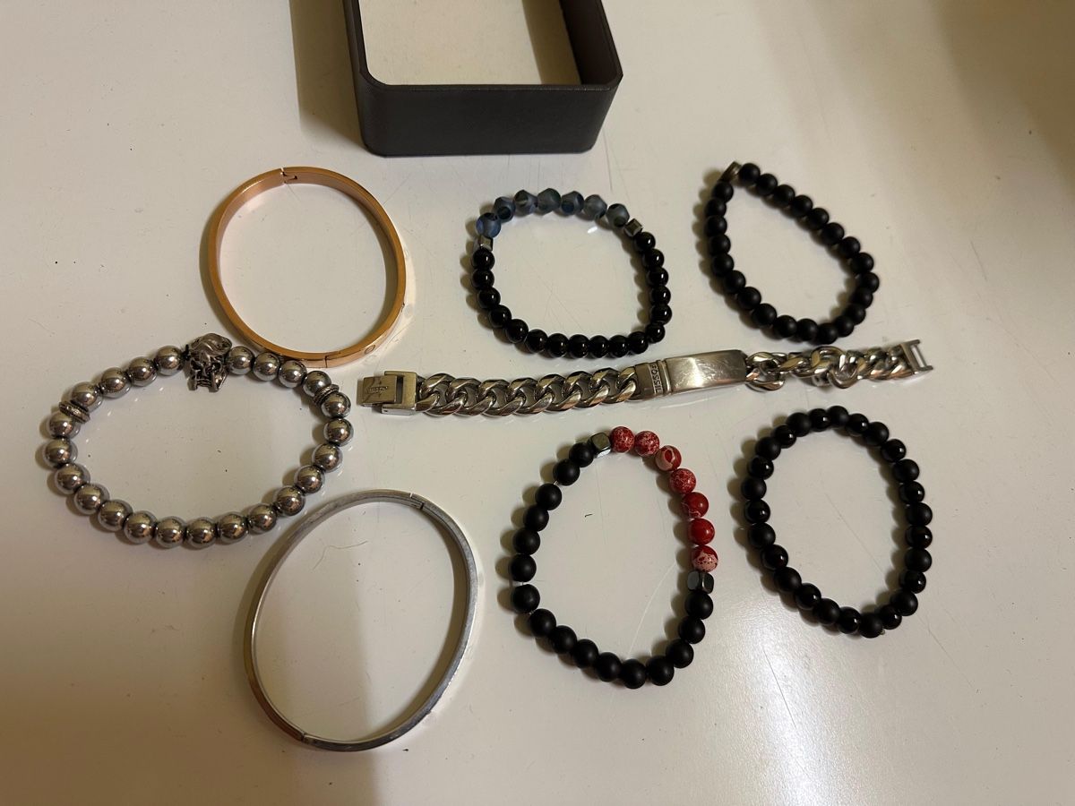 Bracciali & Braccialetti: Armband Set, verschiedene Materialien – Usato da Bibern SH venduto da Anuja_20