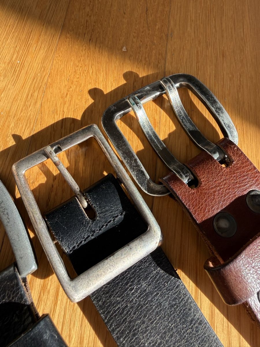 Cinture: 3 Leder Gürtel Herren cm 💯 – Usato da Winterthur venduto da ivule2000 1
