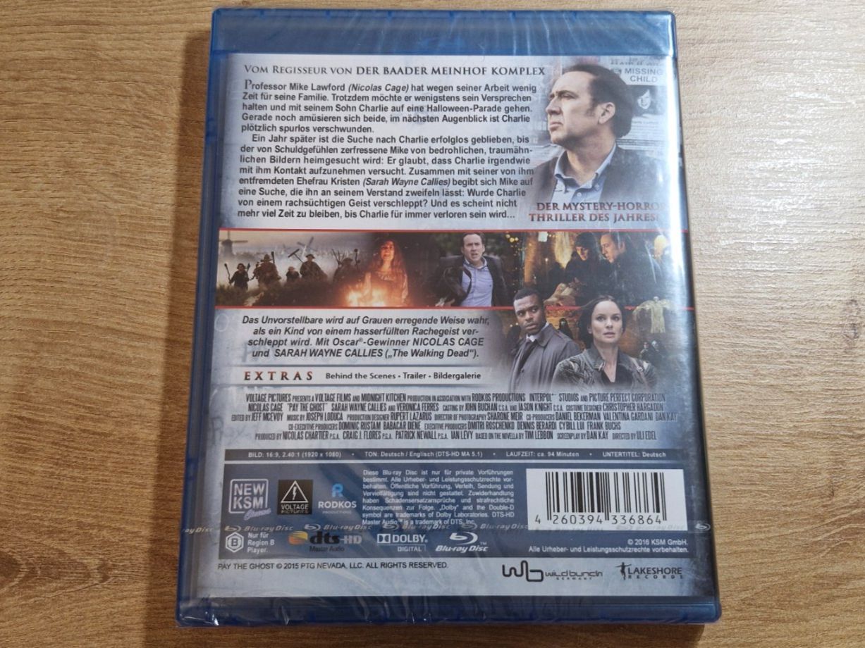 Tutti i DVDs: Pay the Ghost (2015) NEU OVP Bluray – Nuovo e nell'imballaggio originale da Pfungen venduto da Whitie 1