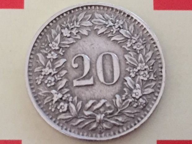 Tutti le monete: 20 Rappen 1944 ss-vz – Usato da Elsau venduto da herbybay 1