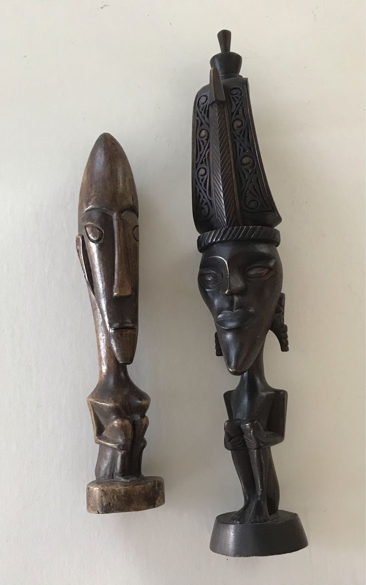 Skulpturen & Statuen: Statuettes africaines authentiques - décor d'automne! – Gebraucht aus Penthaz von Petrus45