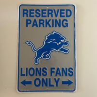 🏈 NFL Detroit Lions Parking Only (Lizenziert & OVP)