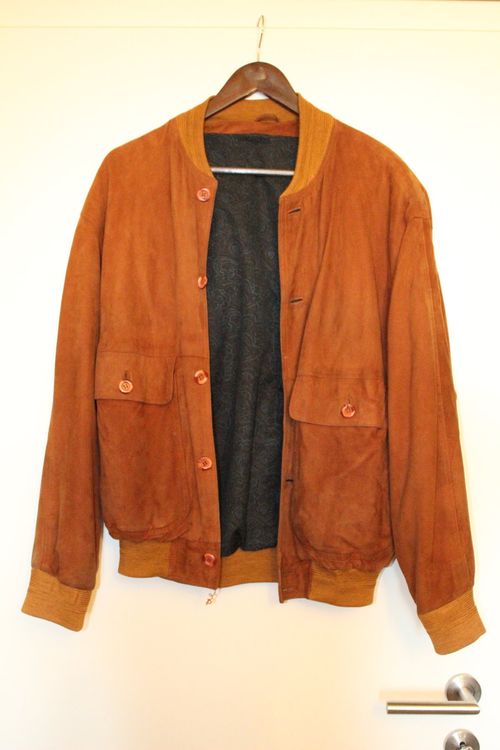 MOKBAY Wildleder Jacke Damen Oversize - Suede Winterjacke Vintage Streetwear