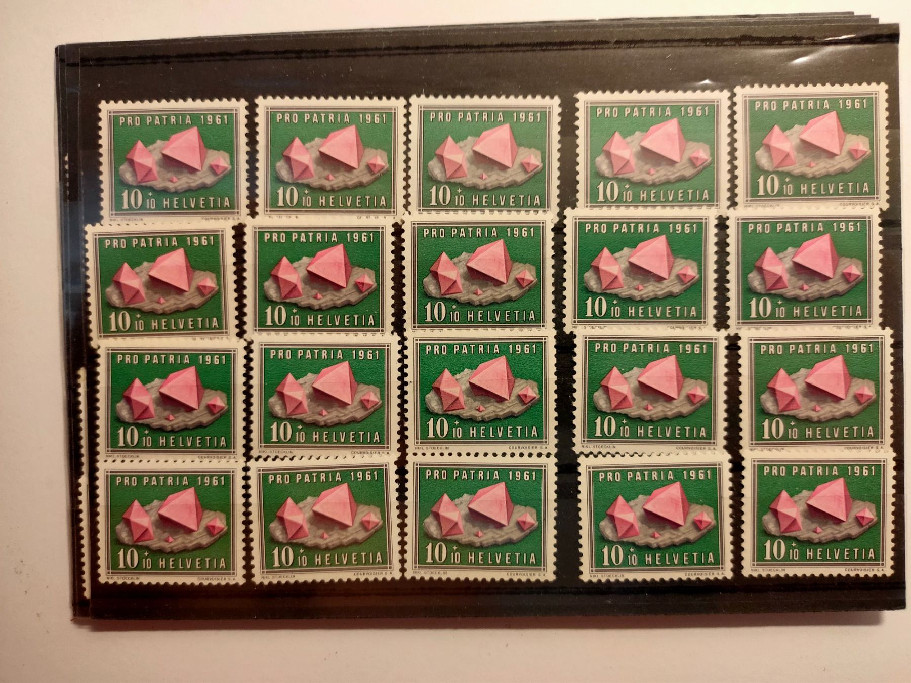Tutti i francobolli: je 20 x Postfrische Pro Patria 1961 – Nuovo (secondo la descrizione) da Zürich venduto da Joer