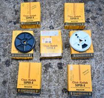 7x Vintage 8mm Film Ciné-Kodak Super-X (Magazine 8)