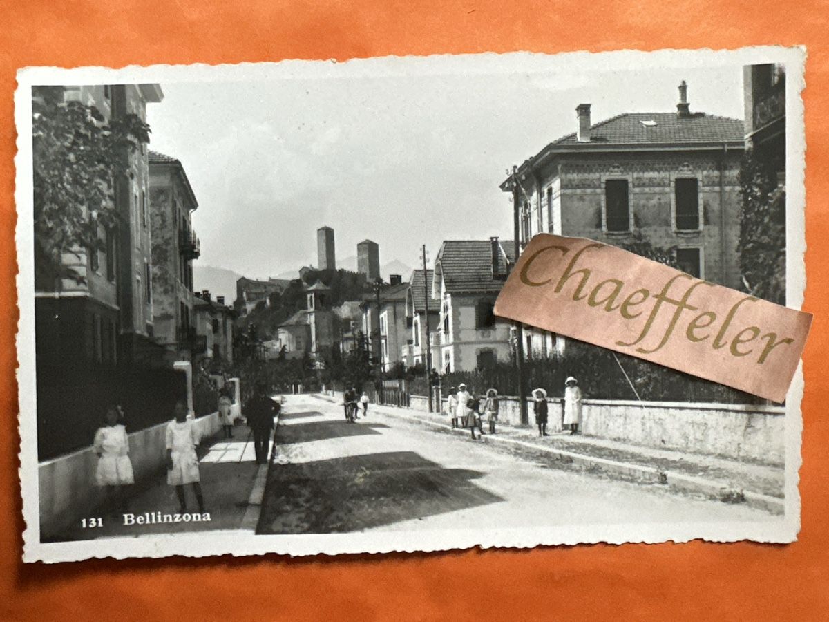 Cartoline postali: Alte Ansichtskarte Bellinzona Porto  – Usato da Zürich venduto da Chaeffeler