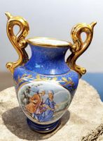 Vintage Porzellan Vase – Kobaltblau & Gold – 26 cm 