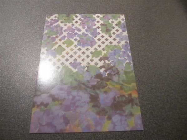 Cartes postales: Werbe-Ansichtskarte Blumen violett – D'occasion à Zürich par abraxas1291