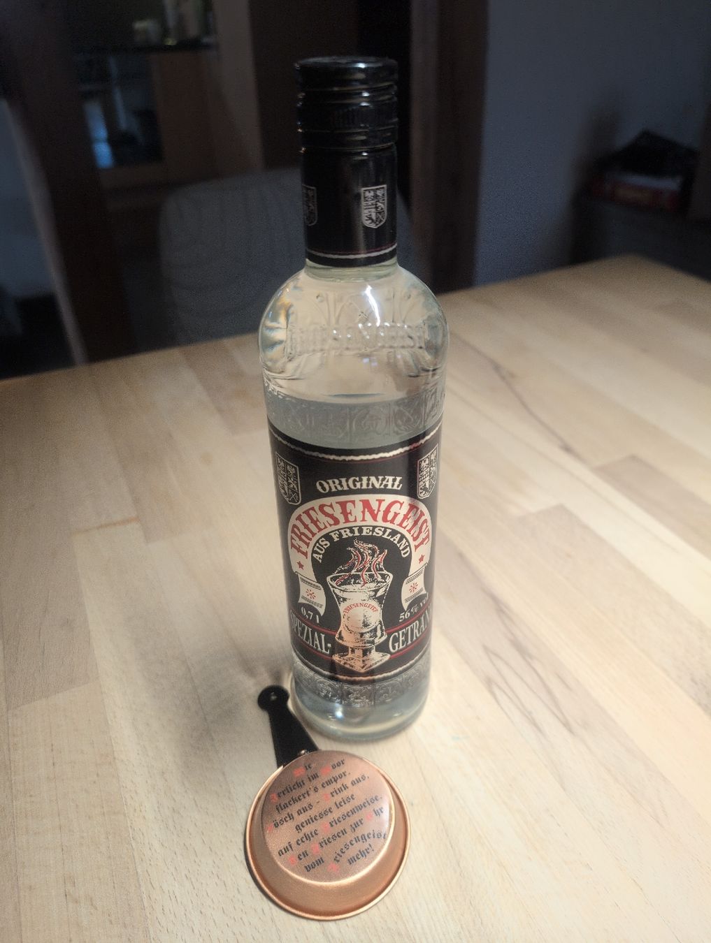 Spiritueux: Friesengeist Schnaps mit Kupferpfännchen 0.7L – Neuf (Voir description) à Schwarzenegg par Chiesa