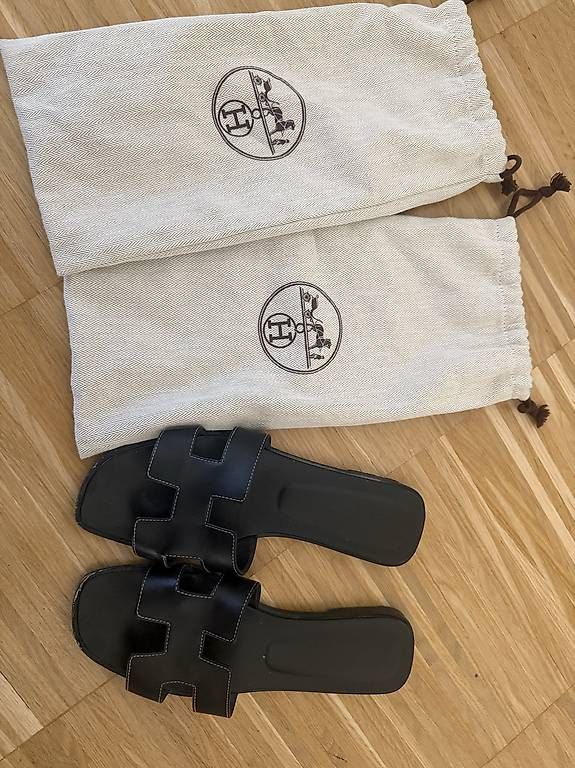 Scarpe da donna: Hermes ORAN Schwarz – Usato da Menzingen venduto da ath_2byd
