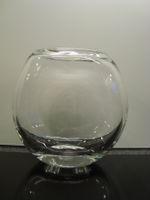 Moderne Glasvase, Blumenvase, Dekovase 20 cm hoch, 2.5 kg