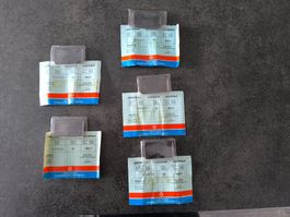 5x Silberbarren 50g Credit Suisse mit Zertifikat