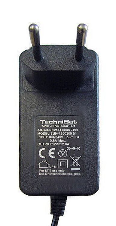 Netzteil Für TechniSat Router – Schwarz, 13 V / 0,46 A, Passend Für TECHNIROUTER Systeme