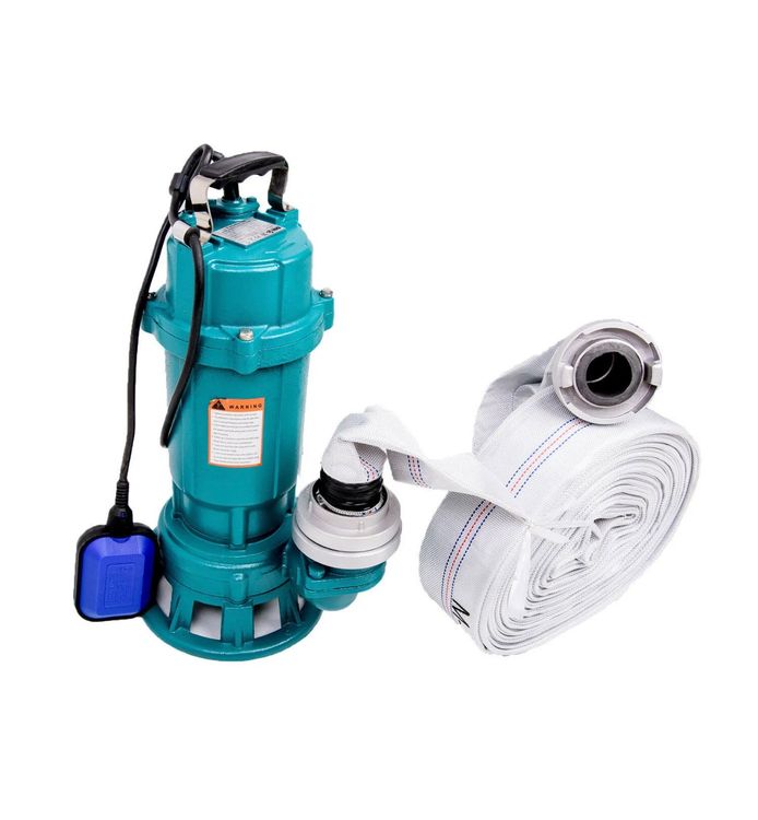 Profi Schmutzwasserpumpe Fäkalienpumpe 0,55 kW - 0,75 kW Schneidwerk C-Schlauch