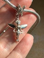 Armband + Fee Anhänger, 925er Silber, DISNEY
