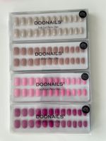 Set a 4 ungeöffneten Doonails Press Ons in EXTRASHORT SQUARE