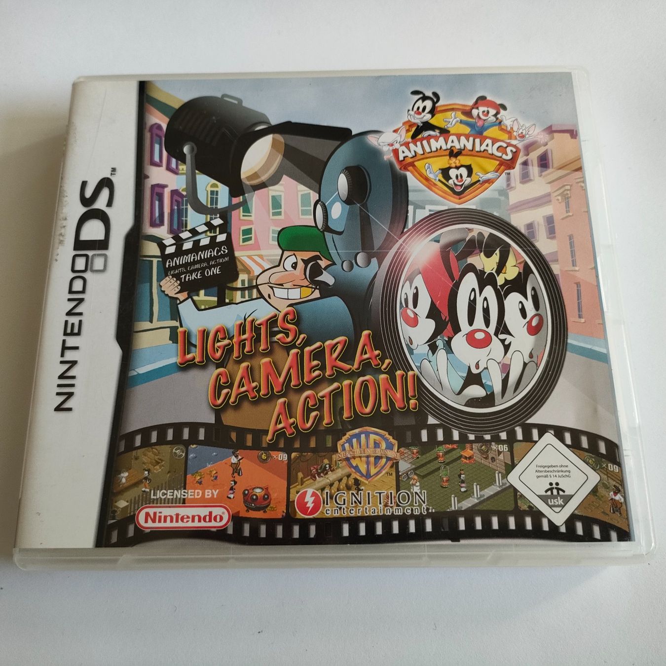 Nintendo Jeux: Animaniacs - Lights, Camera, Action! - DS – D'occasion à Zürich par Mephisto87