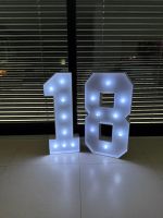 18 Geburtstag Deko Ballon LED Glitter Schmetterling